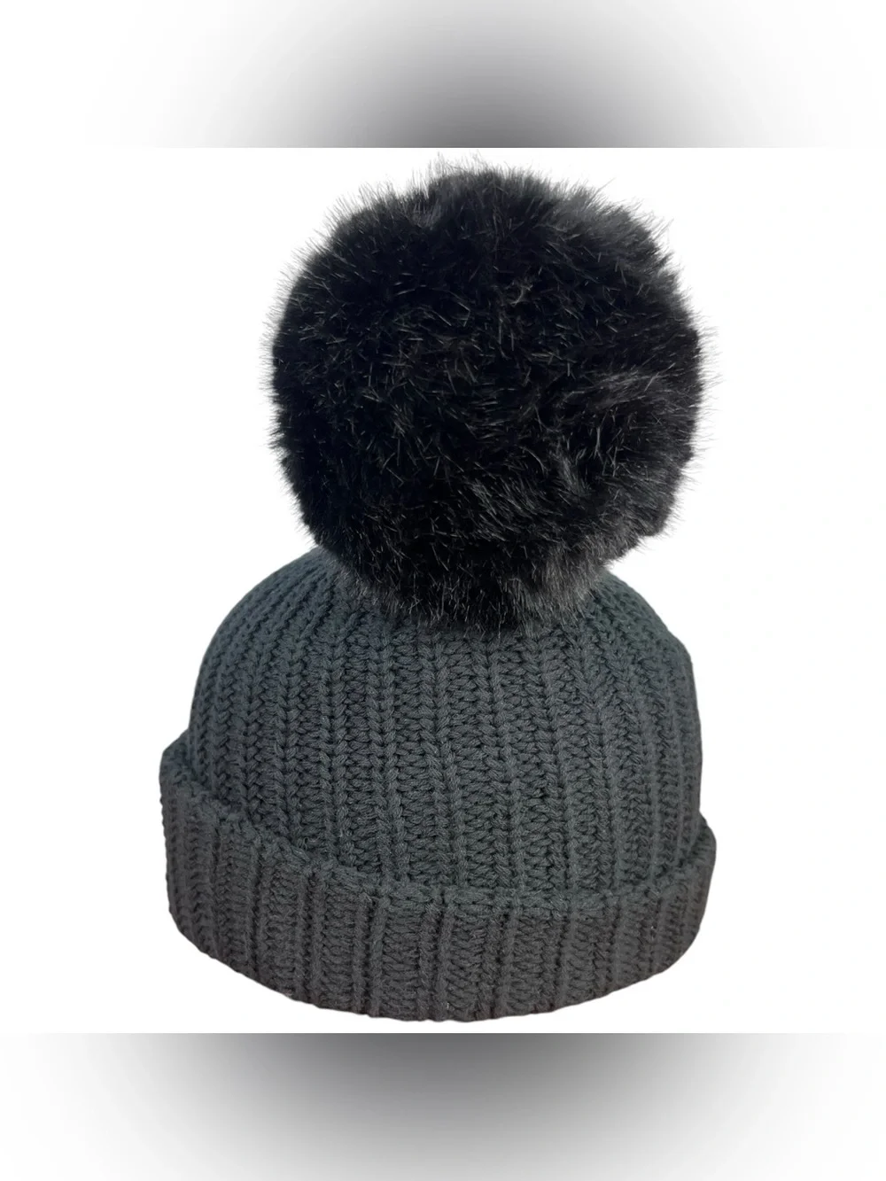 Disney X Love Your Melon Mickey Mouse Black Pom Pom Ear Beanie